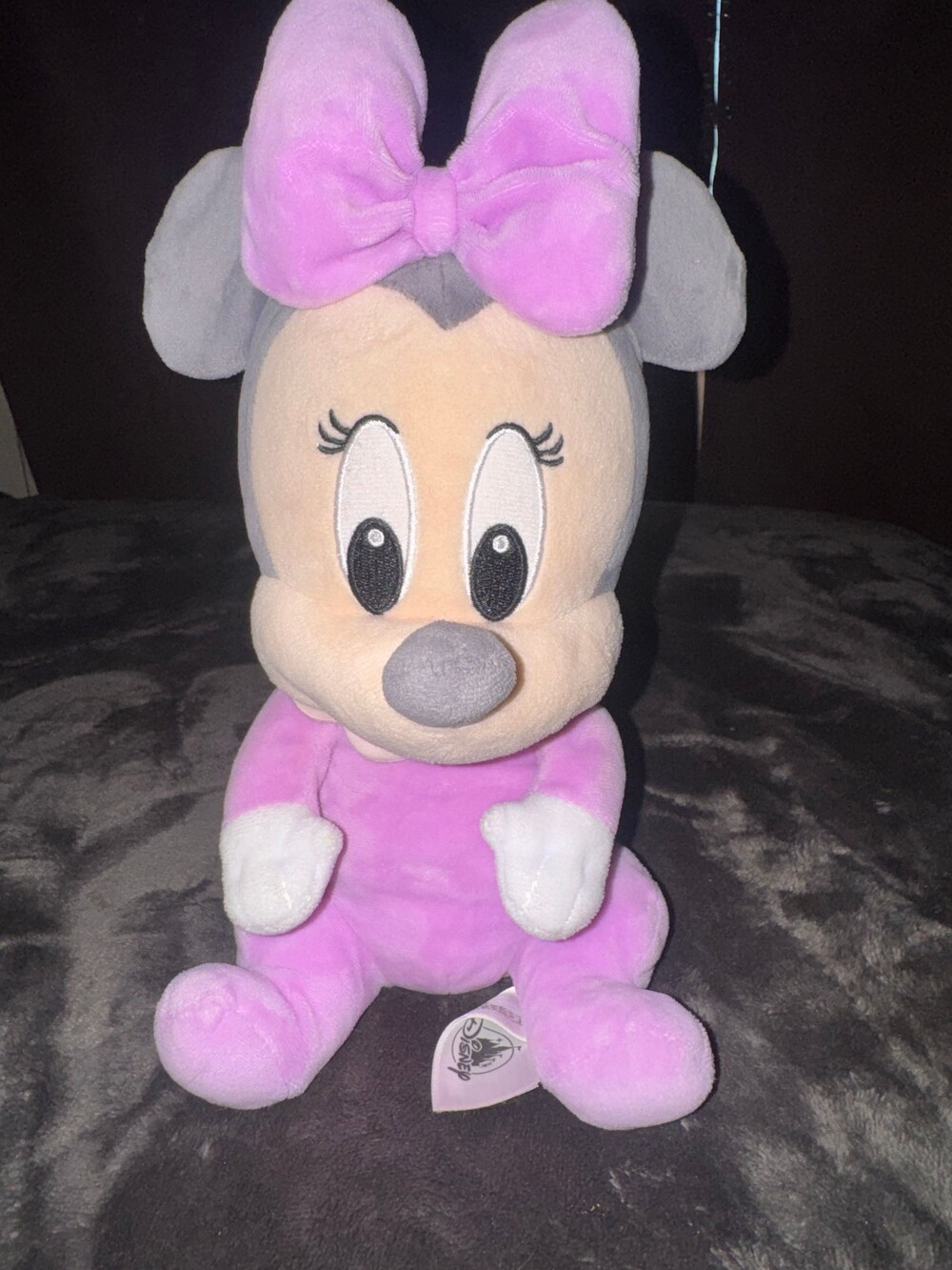 Disney Minnie Mouse Plush Toy Purple Soft Fabric Character